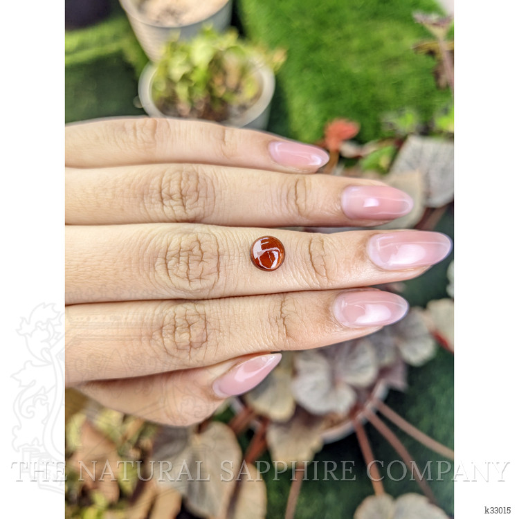 1.96 Ct. Orange Cabochon Hessonite Garnet from Madagascar