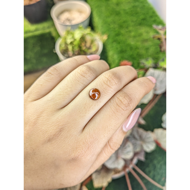 1.96 Ct. Orange Cabochon Hessonite Garnet from Madagascar
