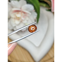 2.48 Ct. Orange Cabochon Hessonite Garnet from Madagascar Life Style