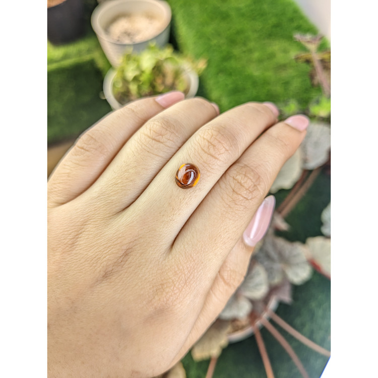 2.48 Ct. Orange Cabochon Hessonite Garnet from Madagascar