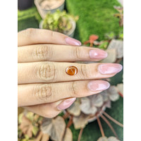 2.01 Ct. Orange Cabochon Hessonite Garnet from Madagascar Life Style