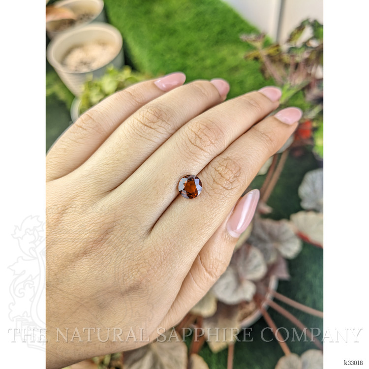 2.05 Ct. Reddish Orange Hessonite Garnet from Madagascar