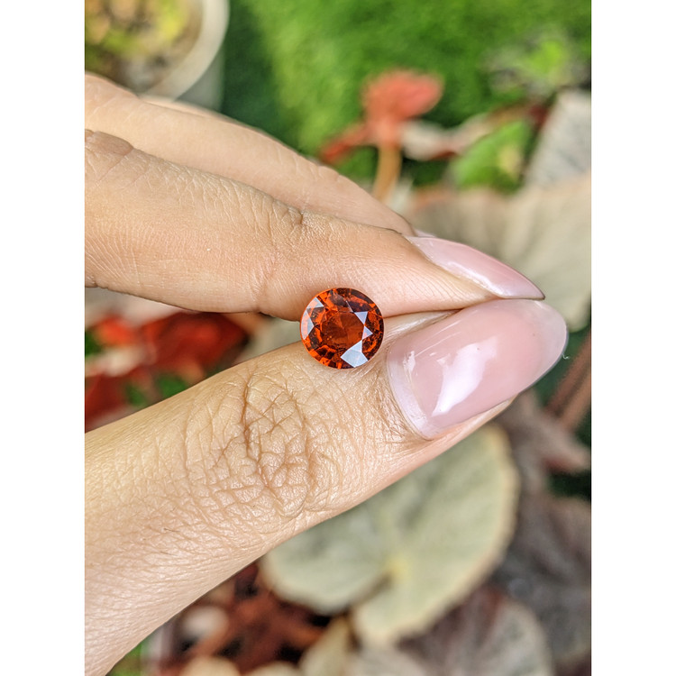 2.05 Ct. Reddish Orange Hessonite Garnet from Madagascar