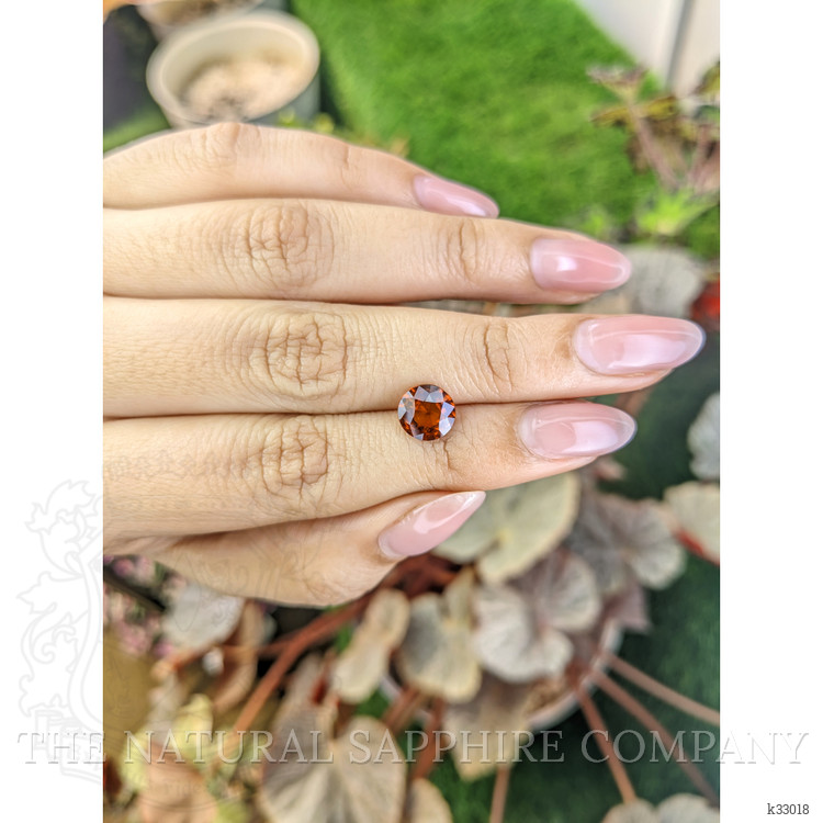 2.05 Ct. Reddish Orange Hessonite Garnet from Madagascar