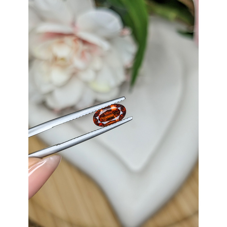 1.03 Ct. Reddish Orange Hessonite Garnet from Madagascar