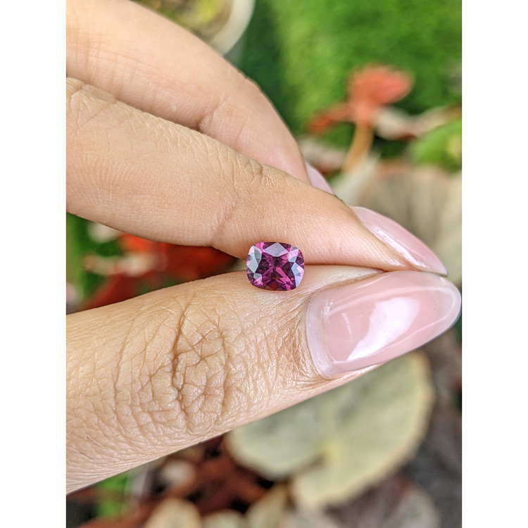 1.06 Ct. Pinkish Purple Rhodolite Garnet from Ceylon (Sri Lanka)