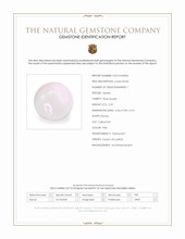 2.95 Ct. Pink Cabochon Rose Quartz from Ceylon (Sri Lanka) Scan Report