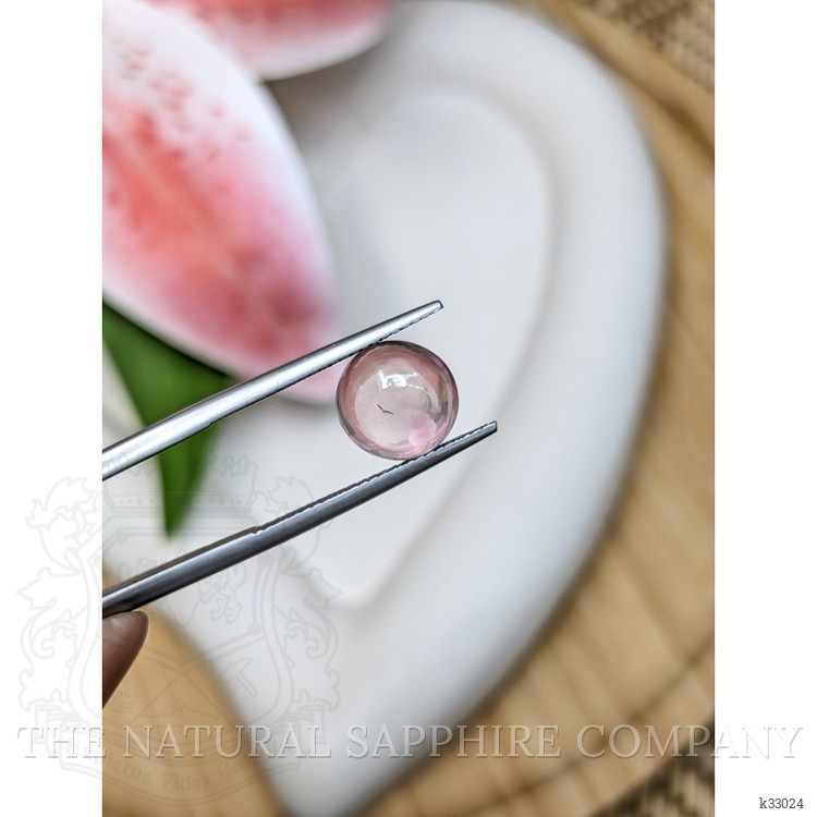 2.95 Ct. Pink Cabochon Rose Quartz from Ceylon (Sri Lanka)