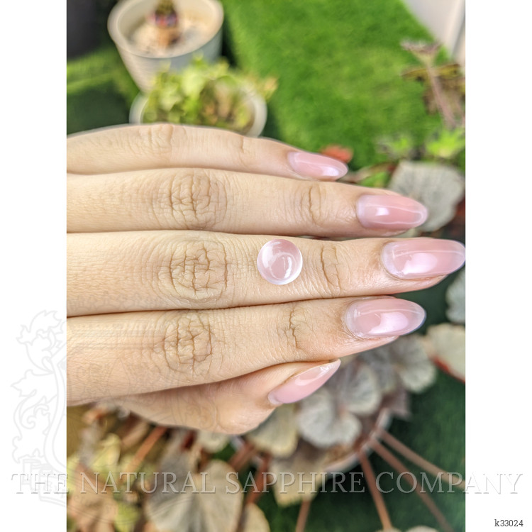 2.95 Ct. Pink Cabochon Rose Quartz from Ceylon (Sri Lanka)