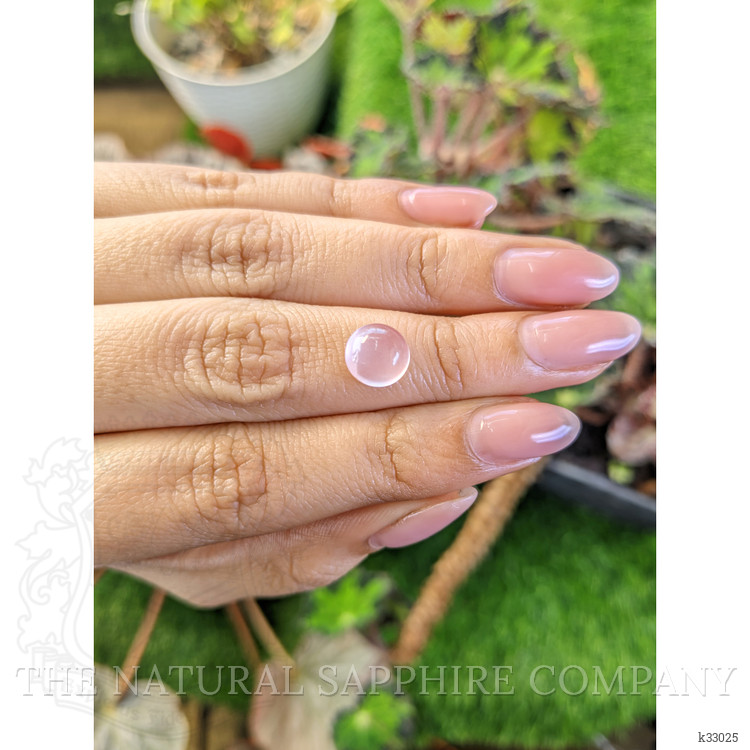 2.38 Ct. Pink Cabochon Rose Quartz from Ceylon (Sri Lanka)