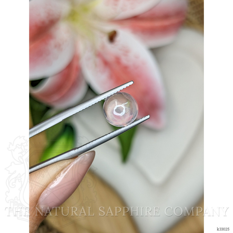 2.38 Ct. Pink Cabochon Rose Quartz from Ceylon (Sri Lanka)