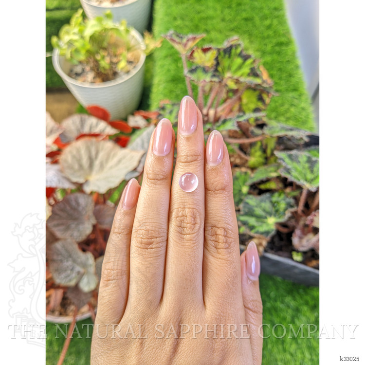 2.38 Ct. Pink Cabochon Rose Quartz from Ceylon (Sri Lanka)