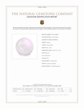 2.68 Ct. Pink Cabochon Rose Quartz from Ceylon (Sri Lanka) Scan Report