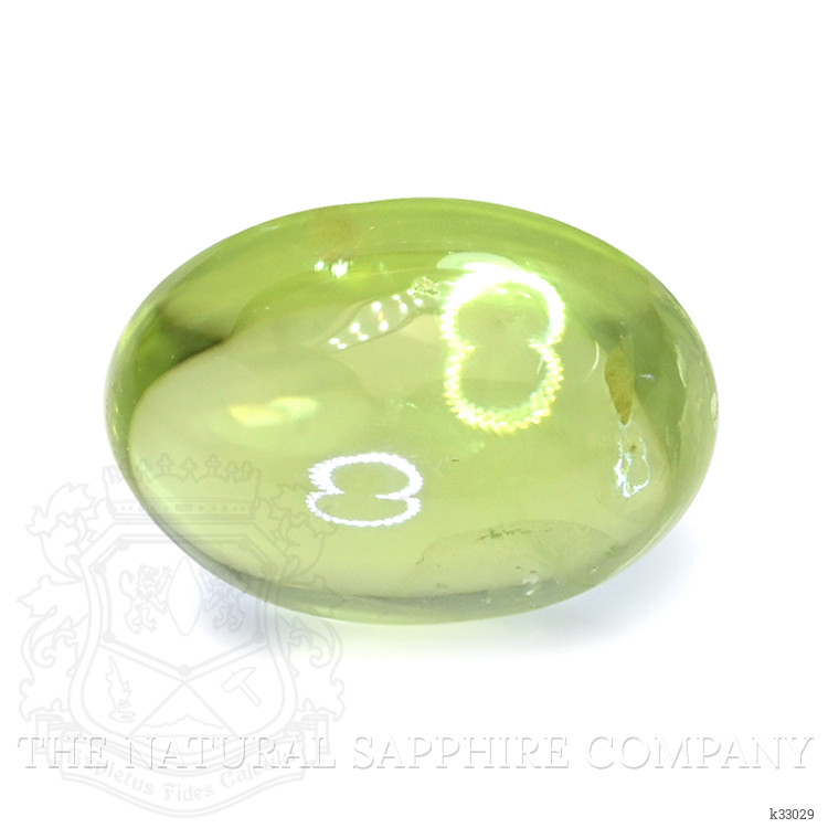 1.12 Ct. Green (Lime Green) Cabochon Peridot from Ceylon (Sri Lanka)