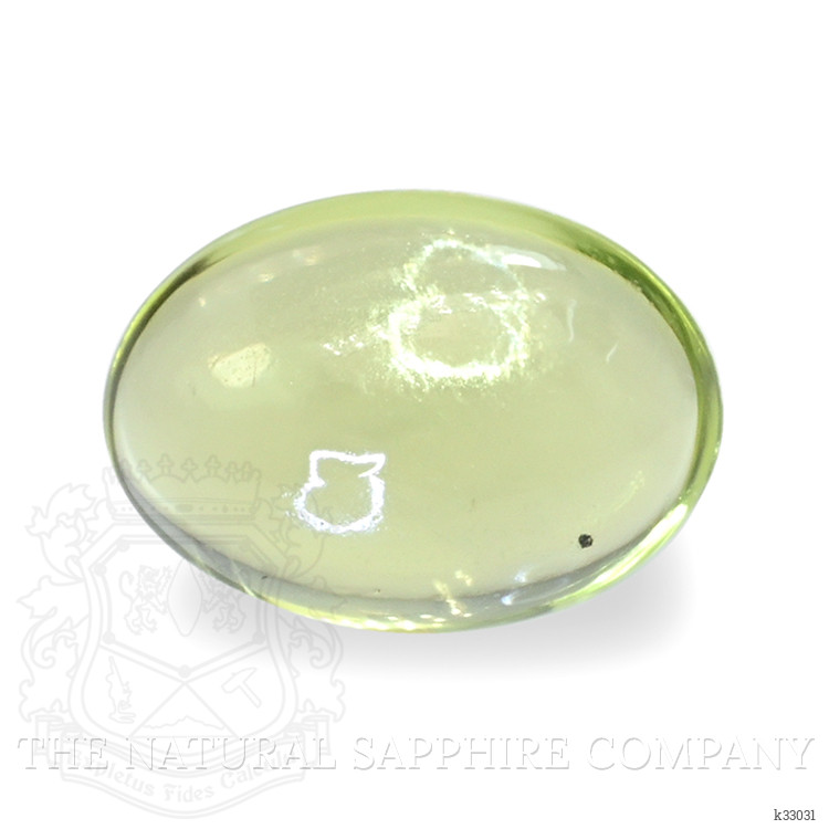 0.74 Ct. Green (Lime Green) Cabochon Peridot from Ceylon (Sri Lanka)