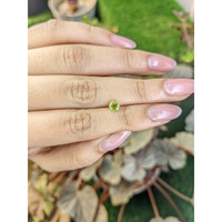 0.56 Ct. Yellowish Green Peridot from Ceylon (Sri Lanka) Life Style