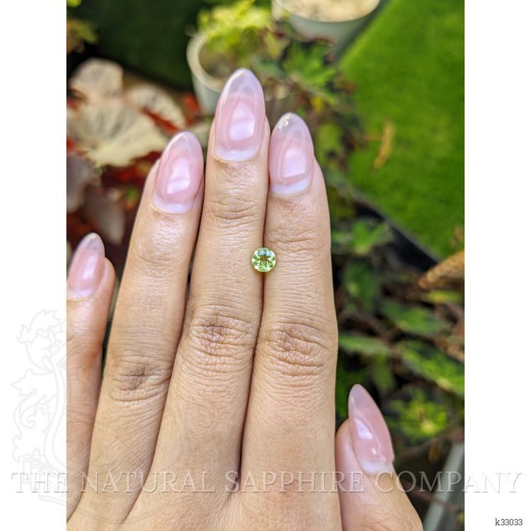 0.55 Ct. Yellowish Green Peridot from Ceylon (Sri Lanka)
