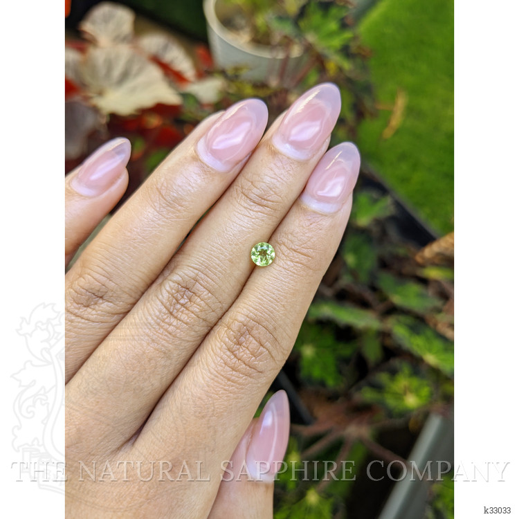 0.55 Ct. Yellowish Green Peridot from Ceylon (Sri Lanka)
