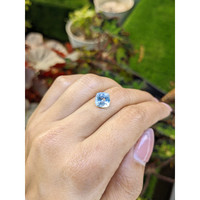 2.96 Ct. Sky Blue Topaz from Ceylon (Sri Lanka) Life Style