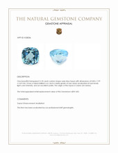 3.18 Ct. Swiss Blue Topaz from Ceylon (Sri Lanka) Appraisal
