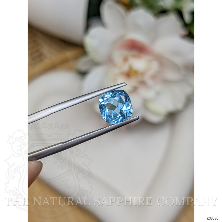 3.18 Ct. Swiss Blue Topaz from Ceylon (Sri Lanka)