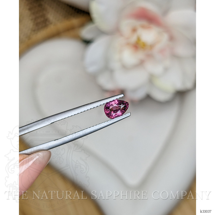 0.69 Ct. Pinkish Purple Rhodolite Garnet from Ceylon (Sri Lanka)
