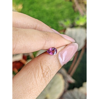 0.69 Ct. Pinkish Purple Rhodolite Garnet from Ceylon (Sri Lanka) Life Style