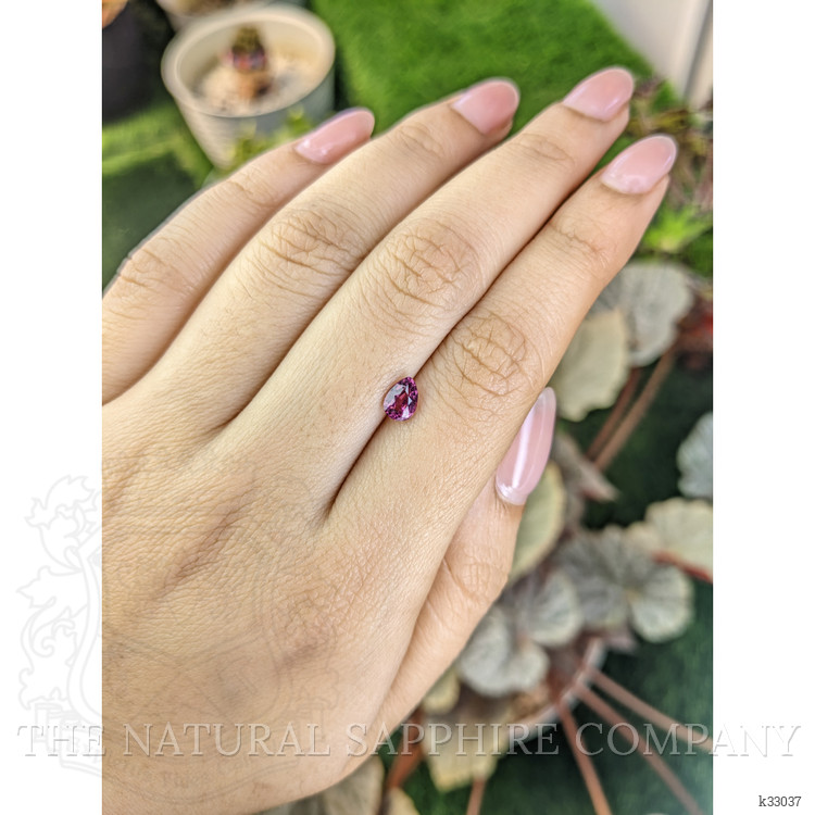 0.69 Ct. Pinkish Purple Rhodolite Garnet from Ceylon (Sri Lanka)