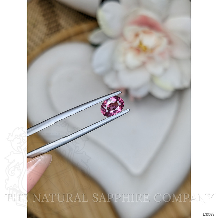 0.79 Ct. Purplish Pink Rhodolite Garnet from Ceylon (Sri Lanka)