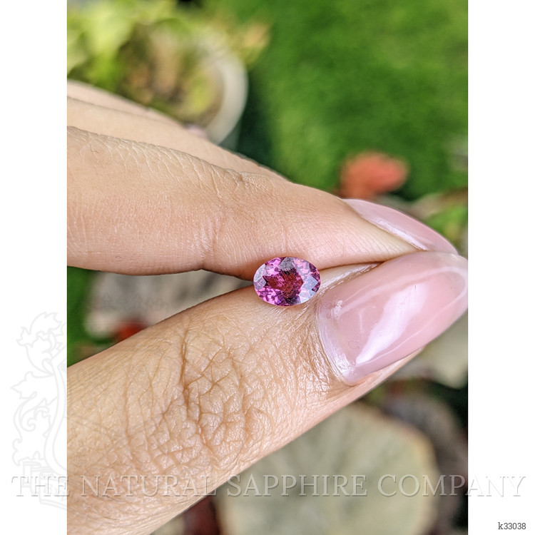 0.79 Ct. Purplish Pink Rhodolite Garnet from Ceylon (Sri Lanka)