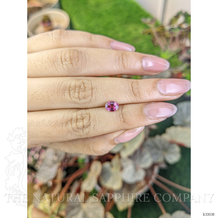 0.79 Ct. Purplish Pink Rhodolite Garnet from Ceylon (Sri Lanka)