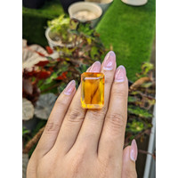 47.71 Ct. Orangish Yellow Citrine from Ceylon (Sri Lanka) Life Style