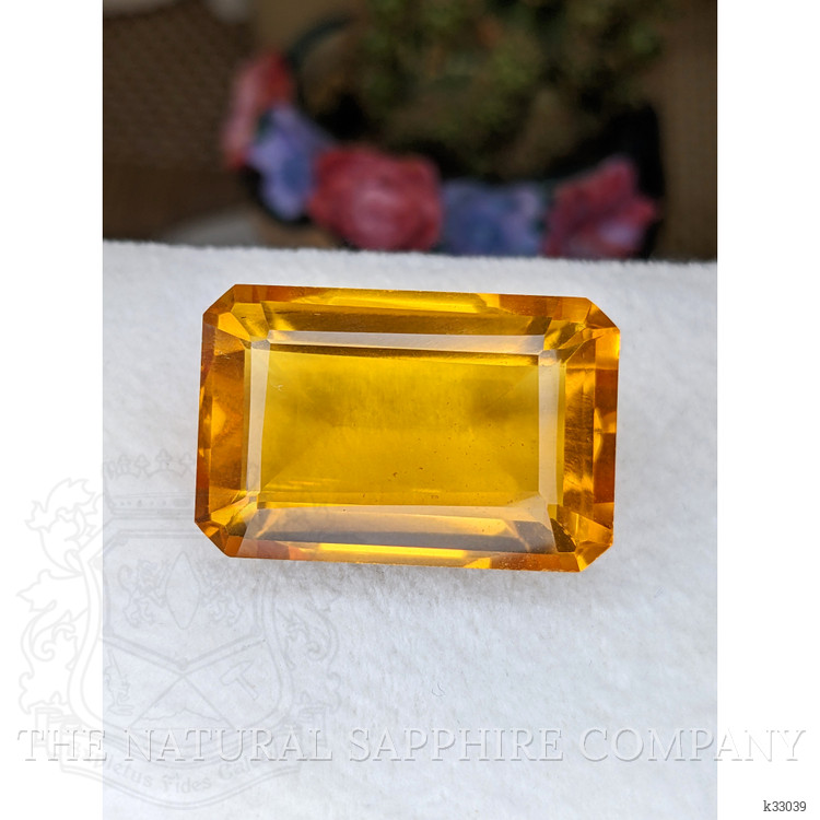 47.71 Ct. Orangish Yellow Citrine from Ceylon (Sri Lanka)