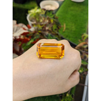 50.68 Ct. Orangish Yellow Citrine from Ceylon (Sri Lanka) Life Style