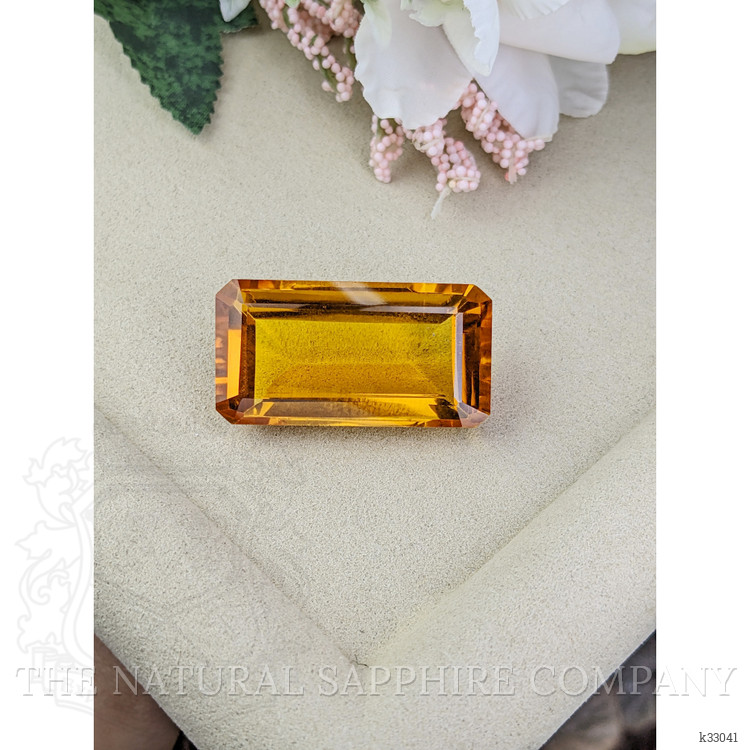 71.38 Ct. Orangish Yellow Citrine from Ceylon (Sri Lanka)