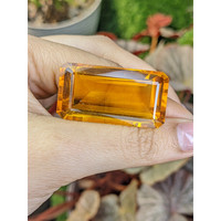 71.38 Ct. Orangish Yellow Citrine from Ceylon (Sri Lanka) Life Style