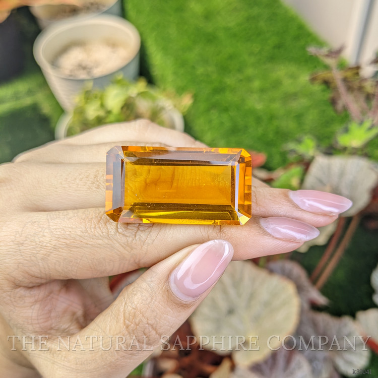 71.38 Ct. Orangish Yellow Citrine from Ceylon (Sri Lanka)