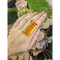 71.38 Ct. Orangish Yellow Citrine from Ceylon (Sri Lanka) Life Style