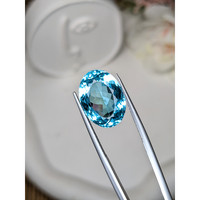 12.76 Ct. Swiss Blue Topaz from Ceylon (Sri Lanka) Life Style
