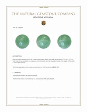12.26 Ct. Green Jade from Burma (Myanmar) Appraisal