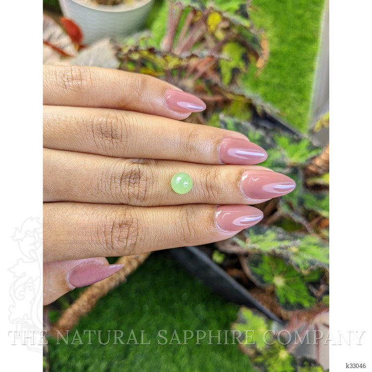 1.78 Ct. Green Cabochon Jade from Burma (Myanmar)