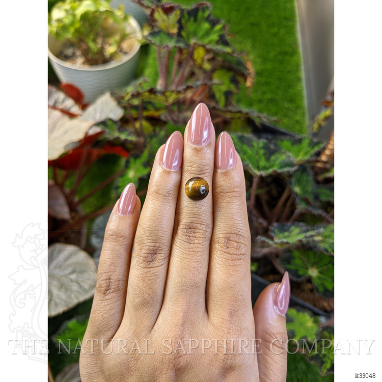 4.19 Ct. Cabochon Tiger's Eye from Ceylon (Sri Lanka)