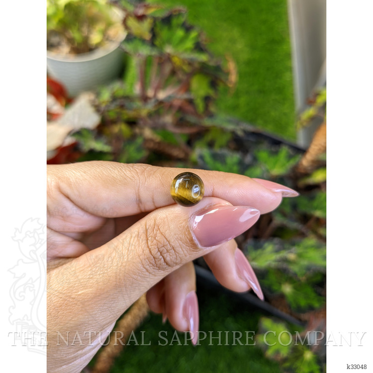 4.19 Ct. Cabochon Tiger's Eye from Ceylon (Sri Lanka)