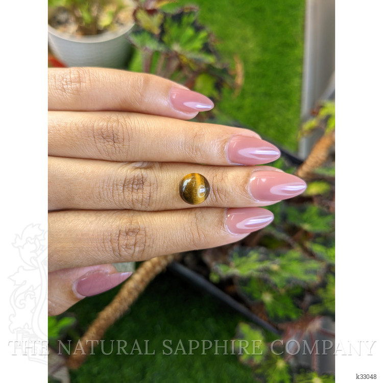 4.19 Ct. Cabochon Tiger's Eye from Ceylon (Sri Lanka)