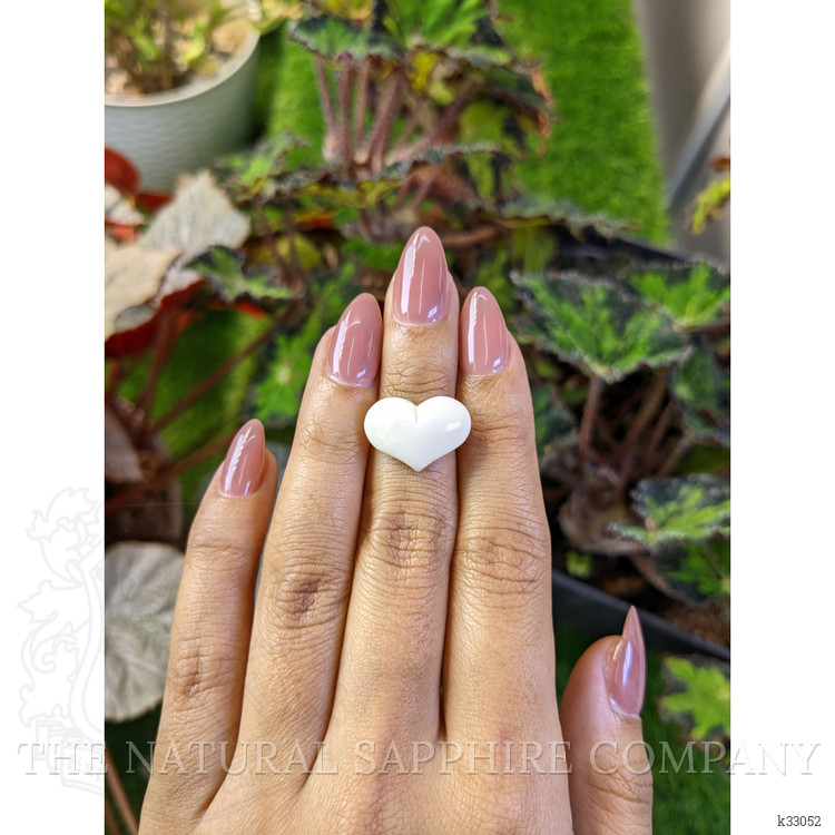 4.66 Ct. Salmon and White Cabochon Coral from Australia