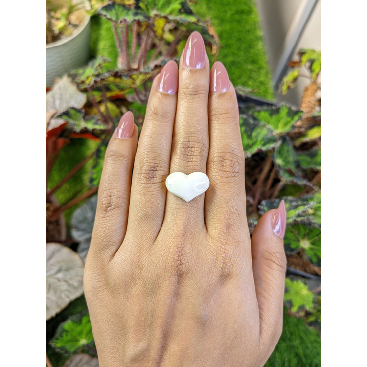 4.01 Ct. Salmon and White Cabochon Coral from Australia
