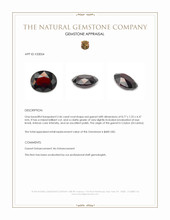 2.46 Ct. Red Garnet from Ceylon (Sri Lanka) Appraisal