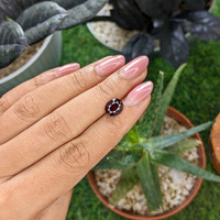 2.46 Ct. Red Garnet from Ceylon (Sri Lanka) Life Style