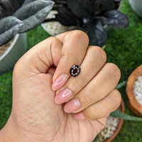 2.46 Ct. Red Garnet from Ceylon (Sri Lanka) Life Style
