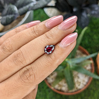 1.66 Ct. Red Garnet from Ceylon (Sri Lanka) Life Style